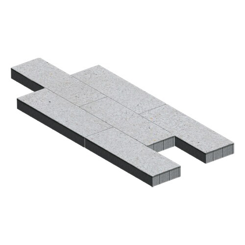 Прямоугольник 900х300х80мм, микрофаска, Белый кварц (Эльтон), отмыв
